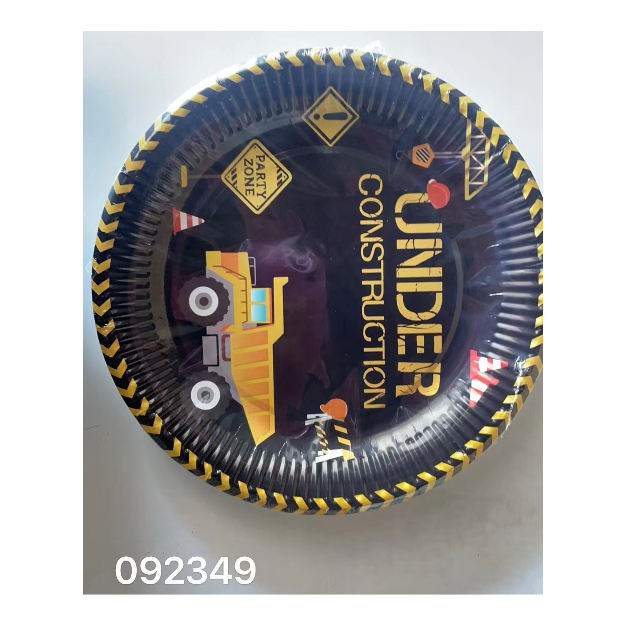 9" Plates 24 ct Cnstrctn 24Pk/Cs